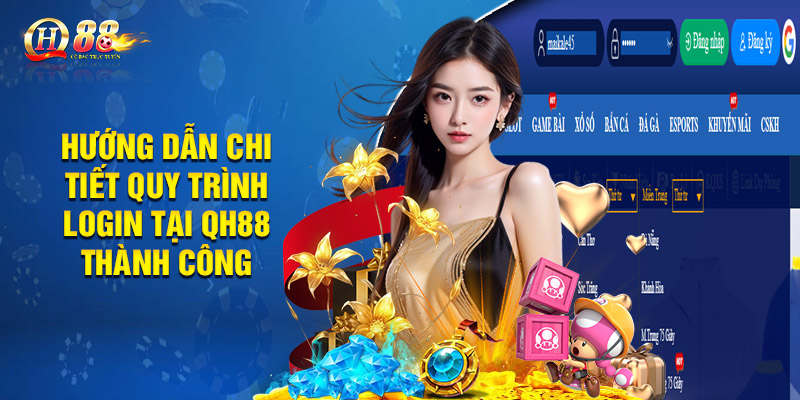 Hướng dẫn chi tiết quy trình login tại QH88 thành công